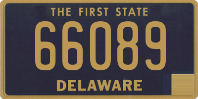 DE license plate 66089