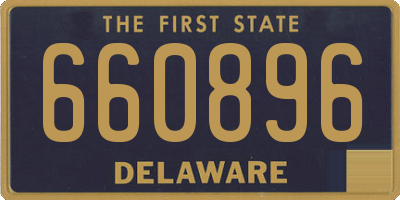 DE license plate 660896