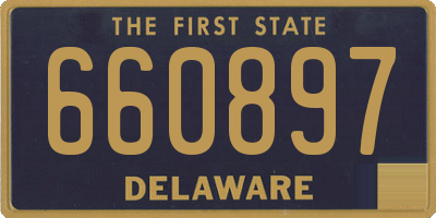 DE license plate 660897