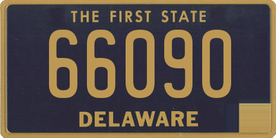 DE license plate 66090