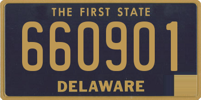 DE license plate 660901