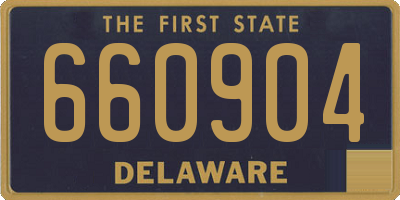 DE license plate 660904
