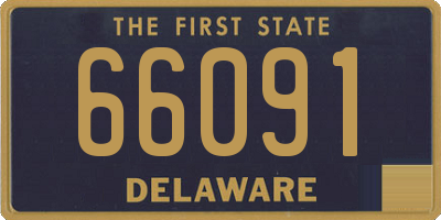 DE license plate 66091