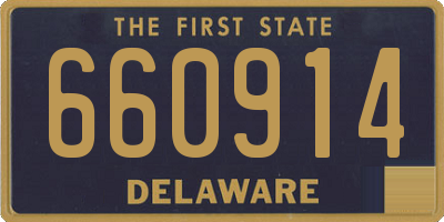 DE license plate 660914