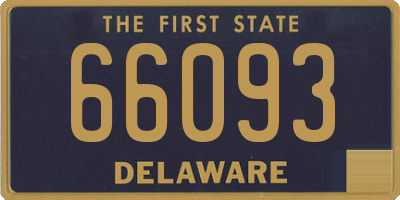 DE license plate 66093