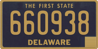 DE license plate 660938