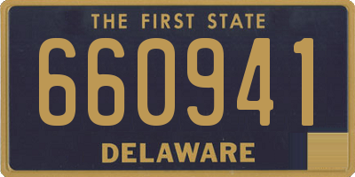 DE license plate 660941