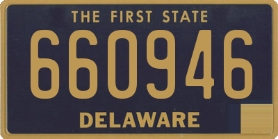 DE license plate 660946