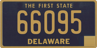 DE license plate 66095