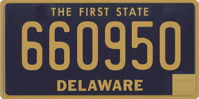 DE license plate 660950