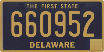 DE license plate 660952