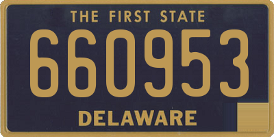 DE license plate 660953