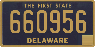 DE license plate 660956