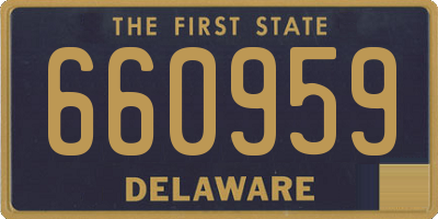 DE license plate 660959