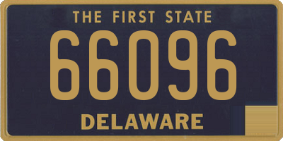 DE license plate 66096