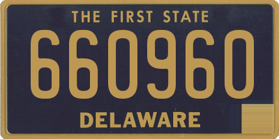 DE license plate 660960