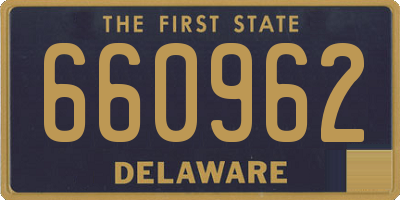 DE license plate 660962