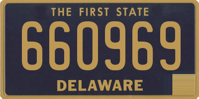 DE license plate 660969