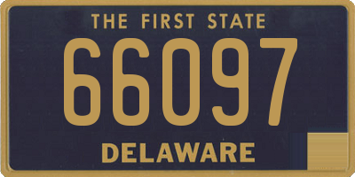 DE license plate 66097