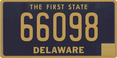 DE license plate 66098