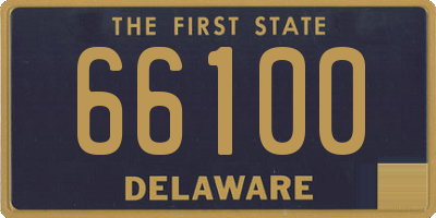 DE license plate 66100