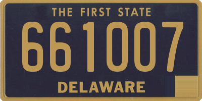 DE license plate 661007