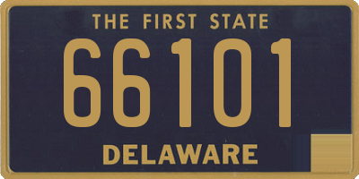 DE license plate 66101