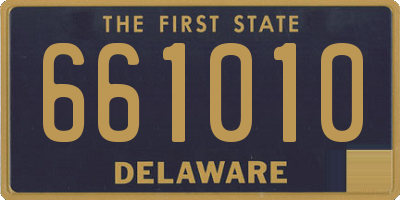 DE license plate 661010