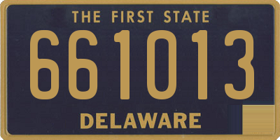 DE license plate 661013