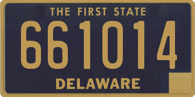 DE license plate 661014