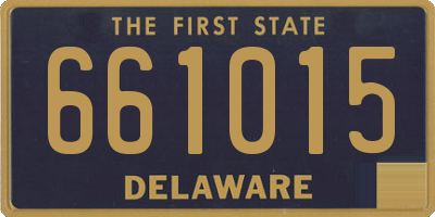 DE license plate 661015