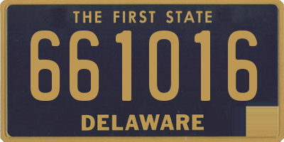 DE license plate 661016