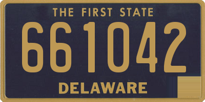 DE license plate 661042