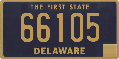 DE license plate 66105