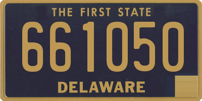 DE license plate 661050
