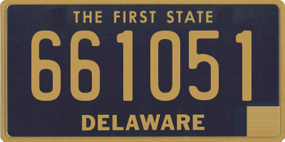 DE license plate 661051
