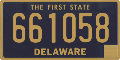 DE license plate 661058