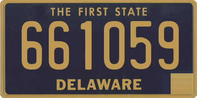 DE license plate 661059