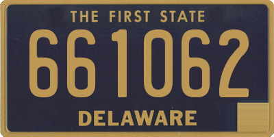 DE license plate 661062
