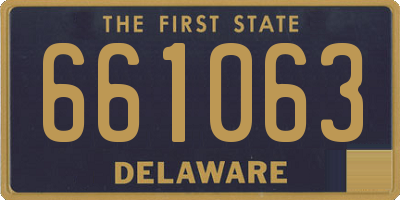DE license plate 661063
