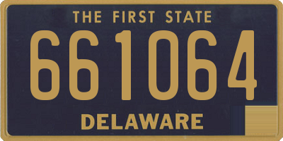 DE license plate 661064