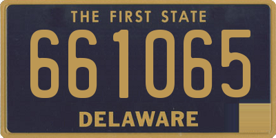 DE license plate 661065