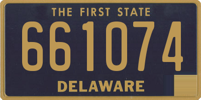 DE license plate 661074