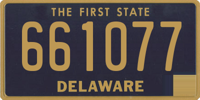 DE license plate 661077