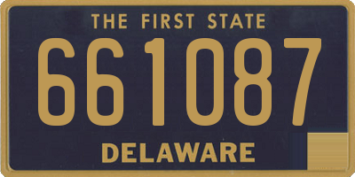 DE license plate 661087