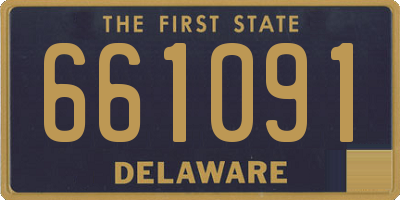 DE license plate 661091