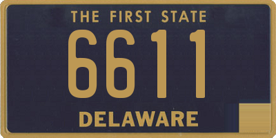 DE license plate 6611