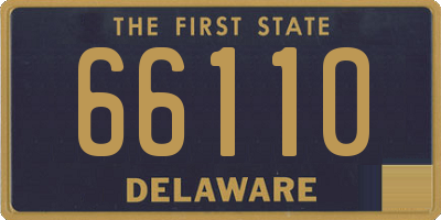DE license plate 66110