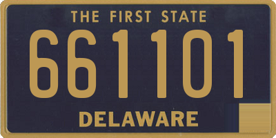 DE license plate 661101