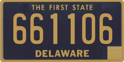 DE license plate 661106